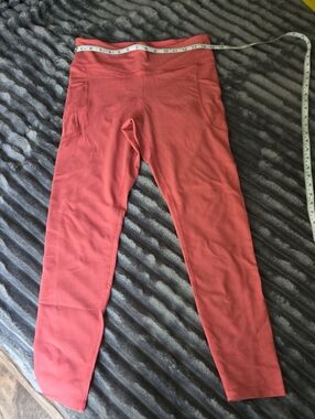 Old Navy Coral Ribbed 7/8 High-Waist Leggings